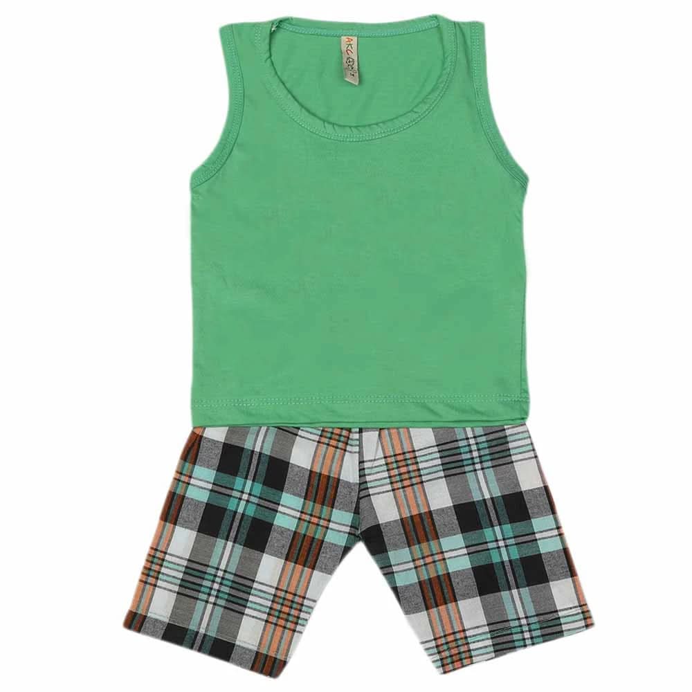 Boys Sando Suit - Green, Kids, Boys Sets And Suits, Chase Value, Chase Value