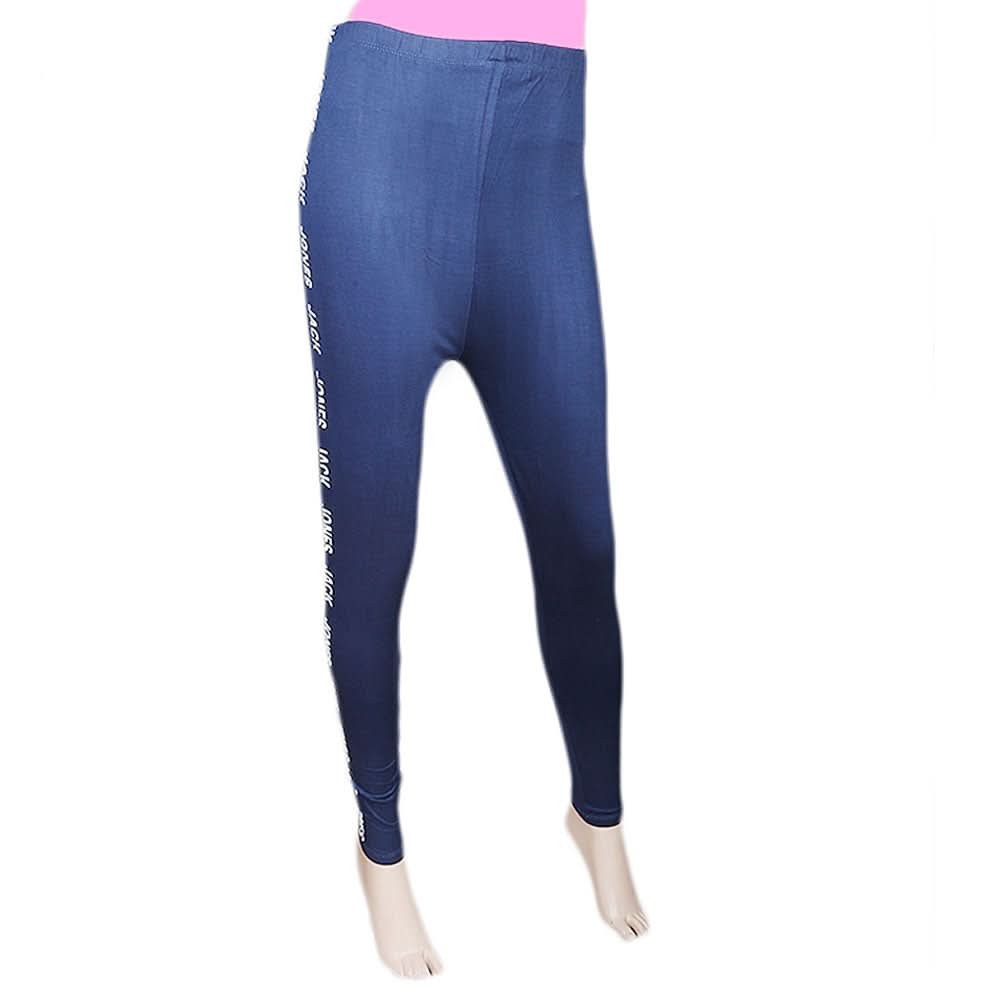 Women's Side Print Tight - Navy Blue, Women, Pants & Tights, Chase Value, Chase Value