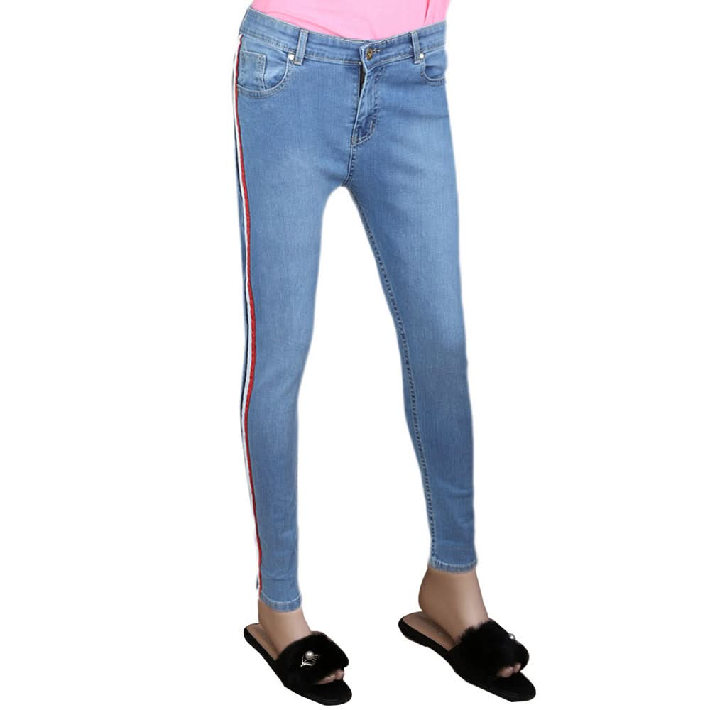 Women's Denim Pant - Light Blue, Women, Pants & Tights, Chase Value, Chase Value