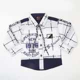 Boys Casual Shirt Full Sleeves - White, Kids, Boys Shirts, Chase Value, Chase Value
