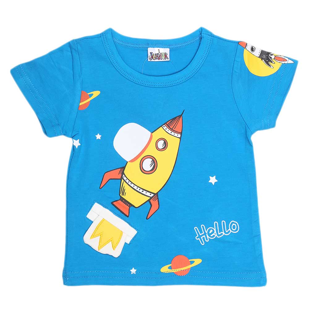 Newborn Boys T-Shirt - Blue, Kids, NB Boys Shirts And T-Shirts, Chase Value, Chase Value