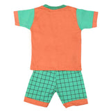 Boys Half Sleeves Suit 4549 - Peach-A, Kids, Boys Sets And Suits, Chase Value, Chase Value