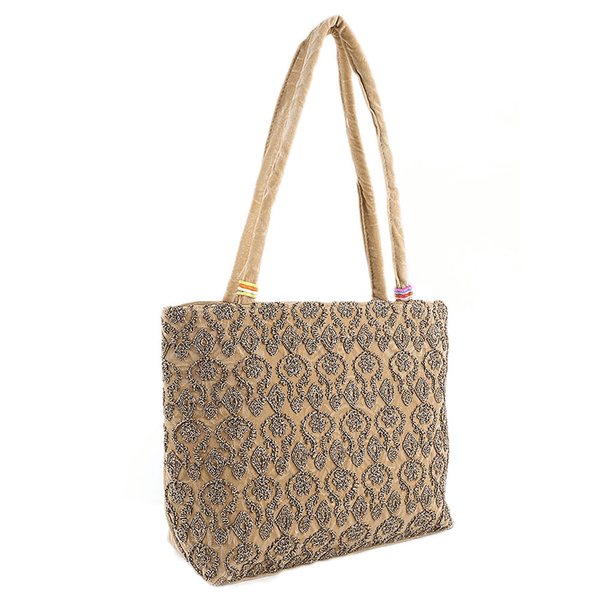 Women's Embroidery Handbag - Camel - test-store-for-chase-value