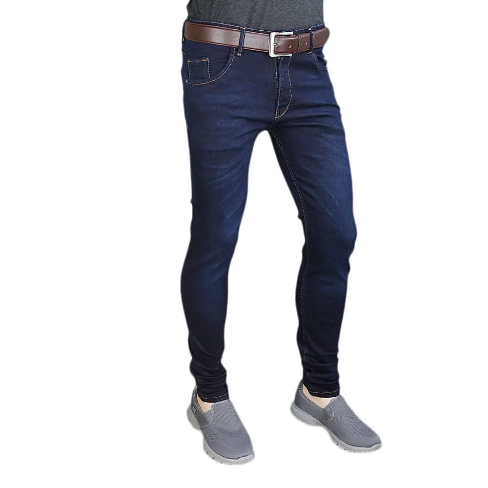 Men's Casual Denim Pant - Dark Blue, Men, Casual Pants And Jeans, Chase Value, Chase Value