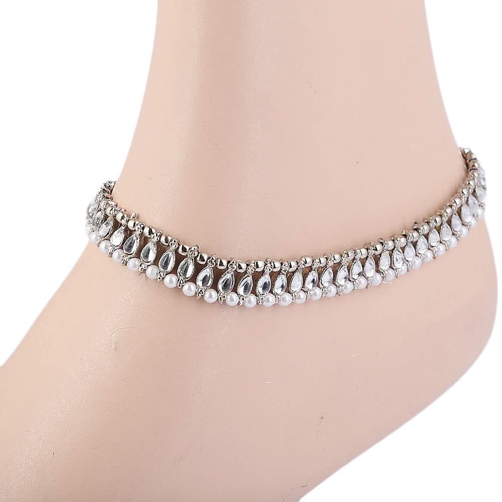 Women Fancy Payal - Silver, Women, Foot Jewellery, Chase Value, Chase Value