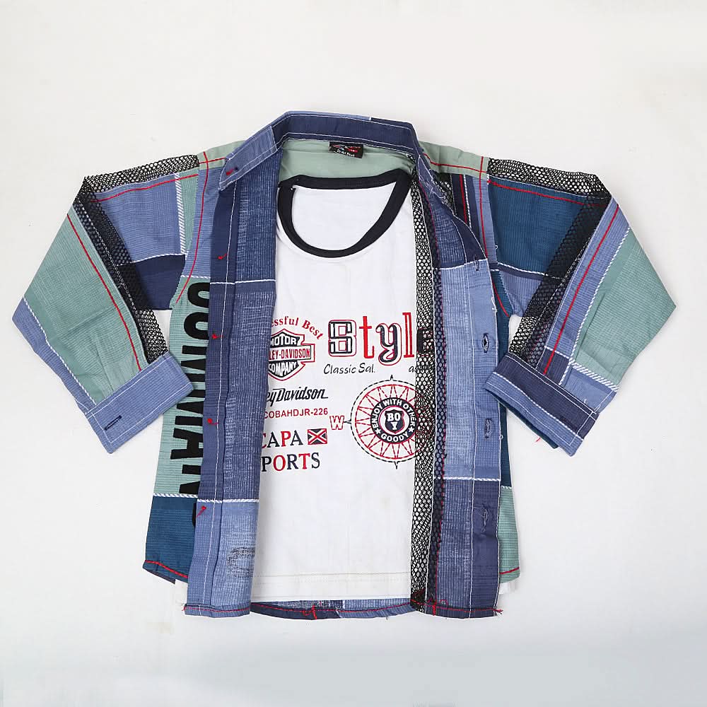 Boys Casual Shirt Full Sleeves - Light Green, Kids, Boys Shirts, Chase Value, Chase Value