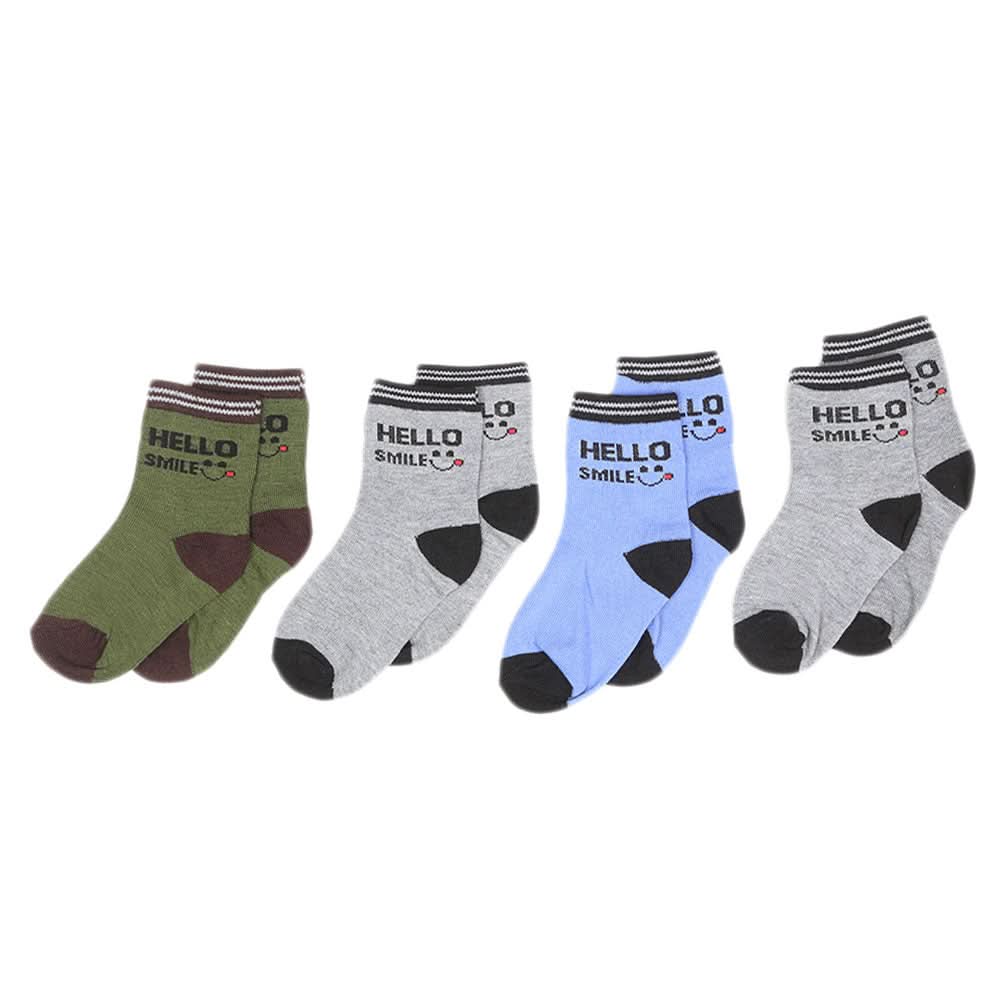Boys Socks Pack Of 4 - Multi, Kids, Boys Socks, Chase Value, Chase Value