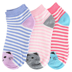 Women's Ankle Socks Pack Of 3 (Z260) - Multi - test-store-for-chase-value