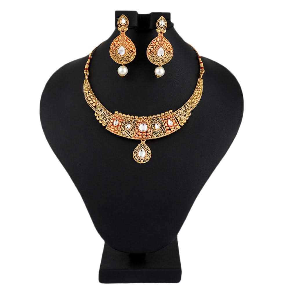 Women's Fancy Jewellery Set - Golden - test-store-for-chase-value