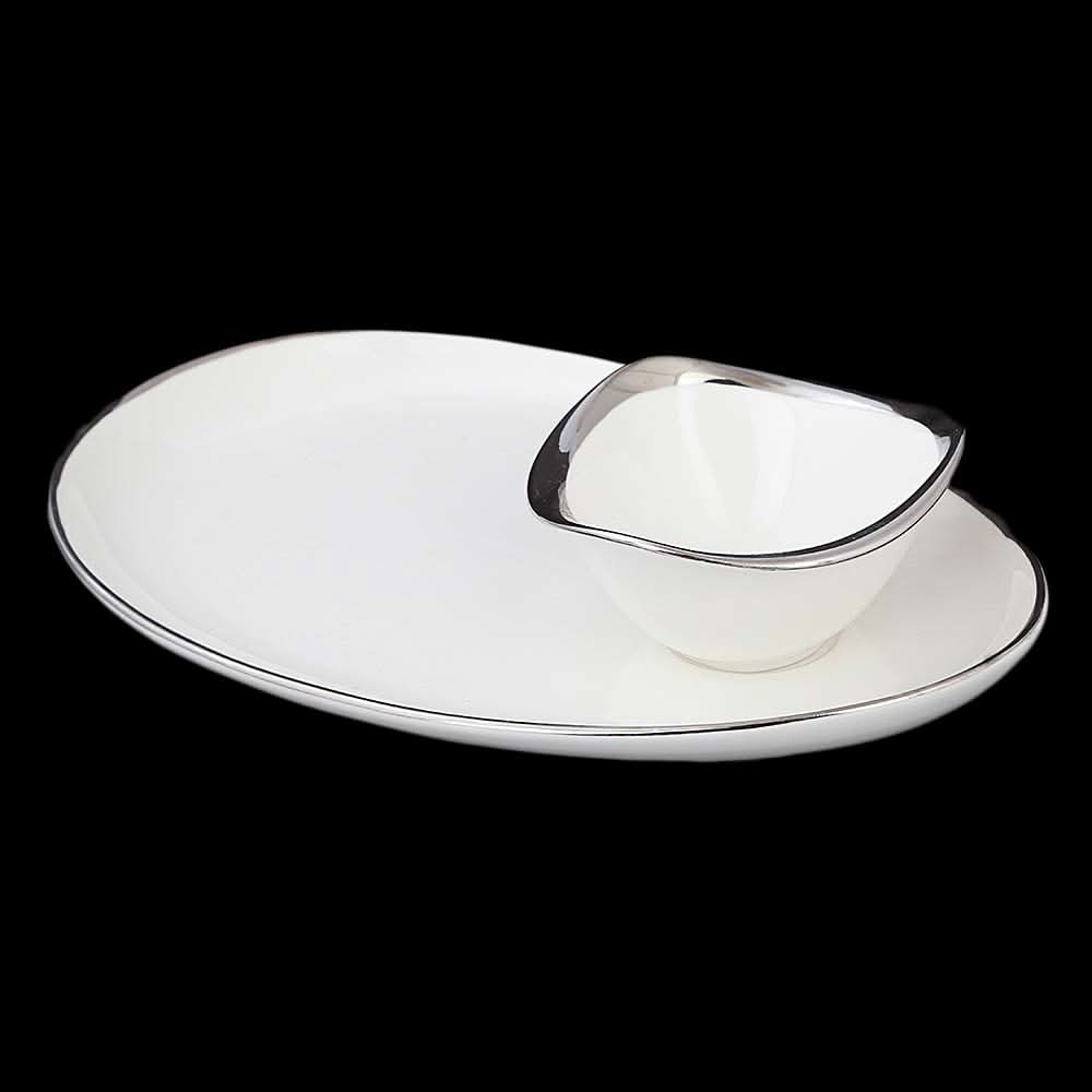 Royal Plate With Bowl - White, Home & Lifestyle, Serving And Dining, Chase Value, Chase Value