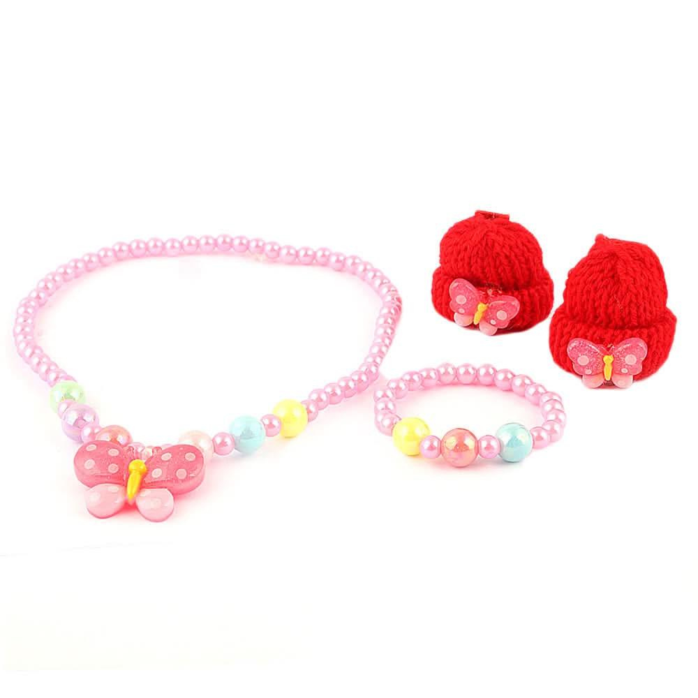 Girls Mala Gift Set - Red, Kids, Jewellery Sets, Chase Value, Chase Value