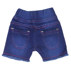 Newborn Girls Shorts (G-26) - Dark Blue - test-store-for-chase-value