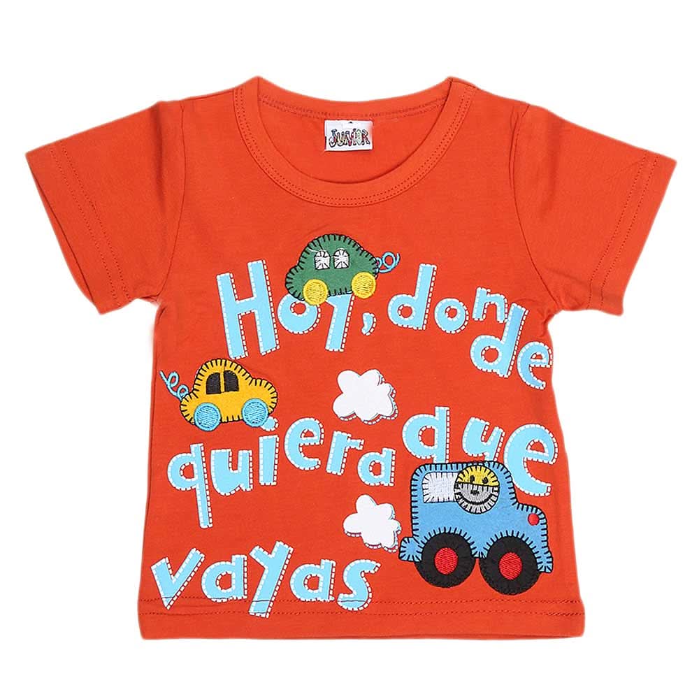 Newborn Boys T-Shirt - Orange, Kids, NB Boys Shirts And T-Shirts, Chase Value, Chase Value