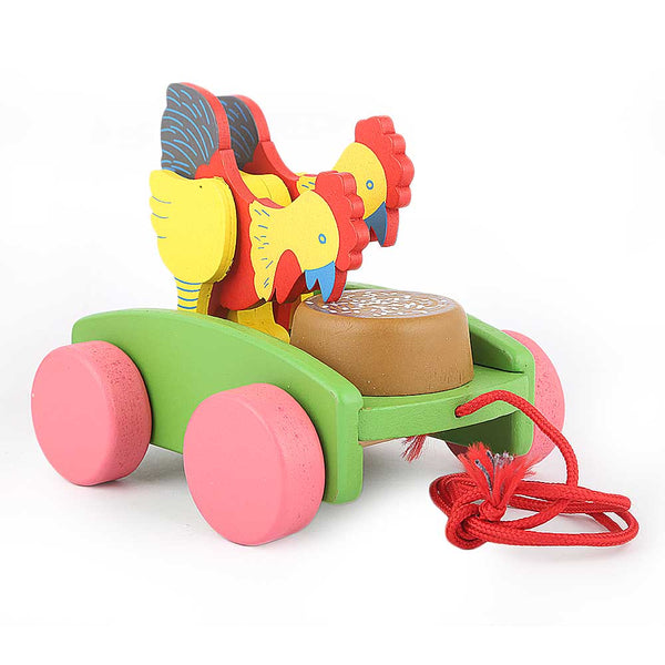 Wooden Car - Green, Kids, Non-Remote Control, Chase Value, Chase Value