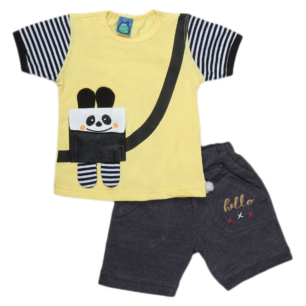 Newborn Boys Suit 2Pcs - Yellow, Kids, NB Boys Sets And Suits, Chase Value, Chase Value