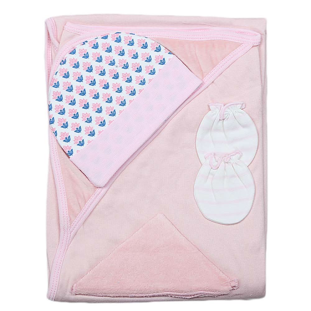 Newborn Gift Set (4 Pcs) - Pink, Kids, NB Girls Sets And Suits, Chase Value, Chase Value