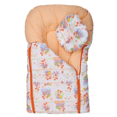 Newborn Sleeping Bag With Pillow - White - Peach, Kids, Sleeping Bags, Chase Value, Chase Value