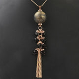 Women's Beads Long Mala - Black, Women, Chains & Lockets, Chase Value, Chase Value