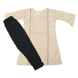 Girls Embroidered Cotton Suit 2 Pcs - Fawn, Kids, Girls Sets And Suits, Chase Value, Chase Value