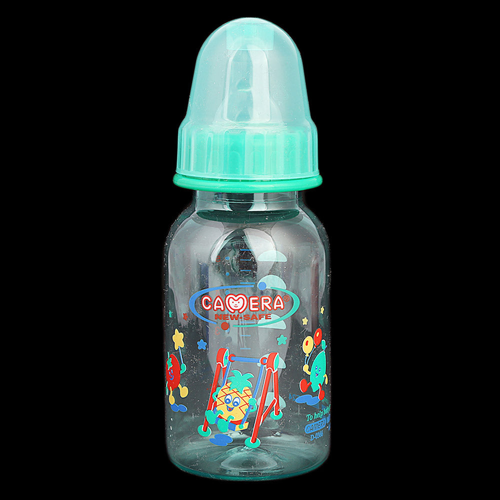 Camera Decorated Feeding Bottle 150ml/5oz - Green, Kids, Feeding Supplies, Chase Value, Chase Value