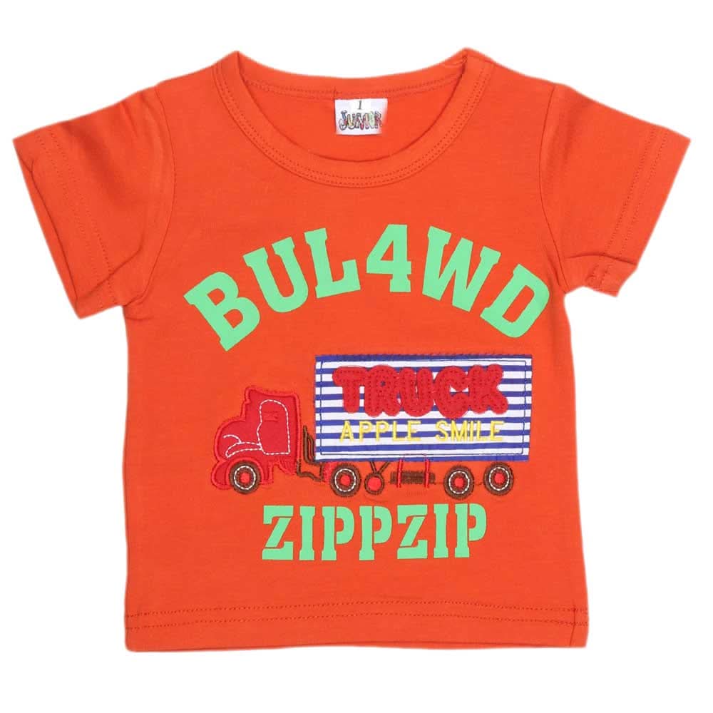 Newborn Boys T-Shirt - Orange, Kids, NB Boys Shirts And T-Shirts, Chase Value, Chase Value
