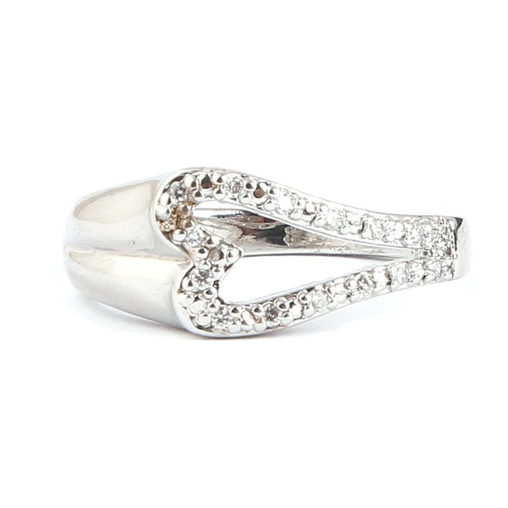 Women's Fancy Studded Ring - Silver - test-store-for-chase-value
