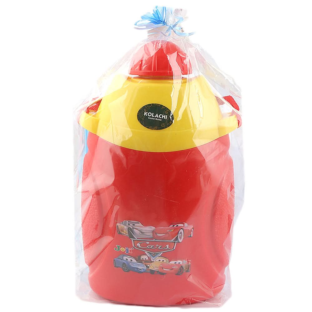 School Water Bottle With Lunch Box Yellow & Red- 1100 ML - test-store-for-chase-value