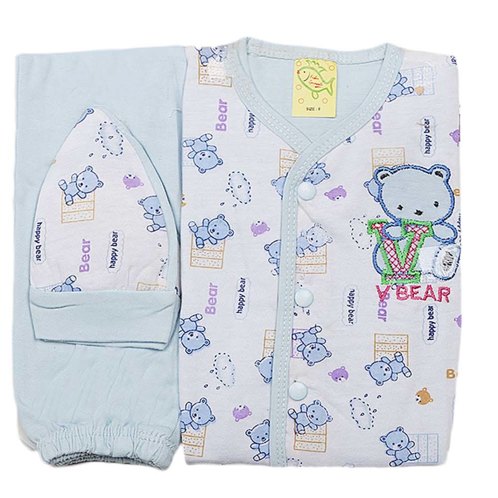 Newborn Gift Set Suits (3 Pcs) - Blue, Kids, NB Boys Sets And Suits, Chase Value, Chase Value