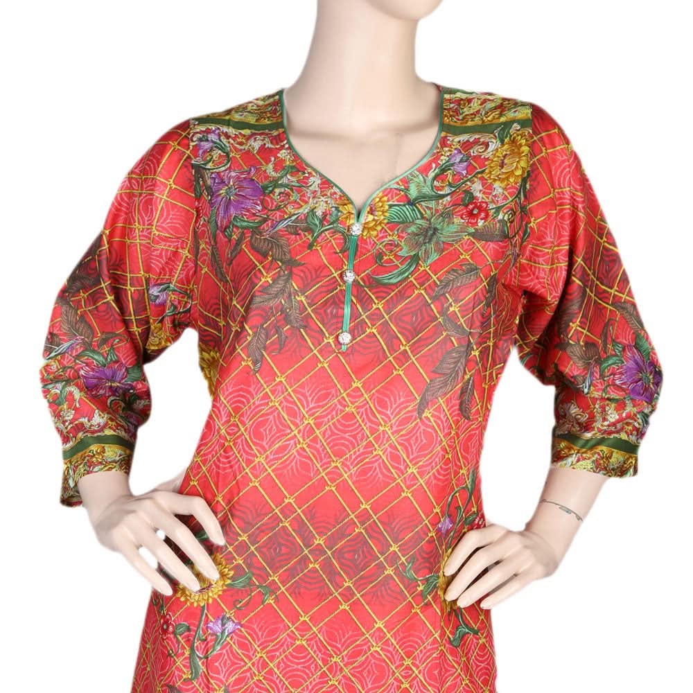 Women's Printed Lawn 2 Pcs Stitched Suit - Multi, Women's Fashion, Chase Value, Chase Value