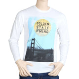 Men's Full Sleeves T Shirt - White, Men, T-Shirts And Polos, Chase Value, Chase Value