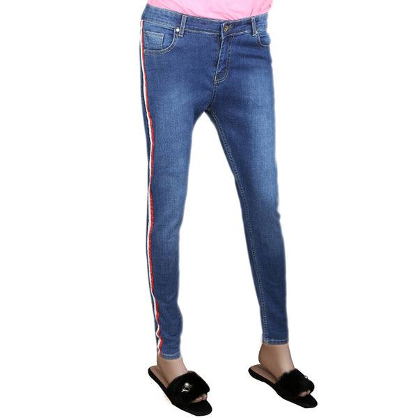Women's Denim Pant - Blue, Women, Pants & Tights, Chase Value, Chase Value