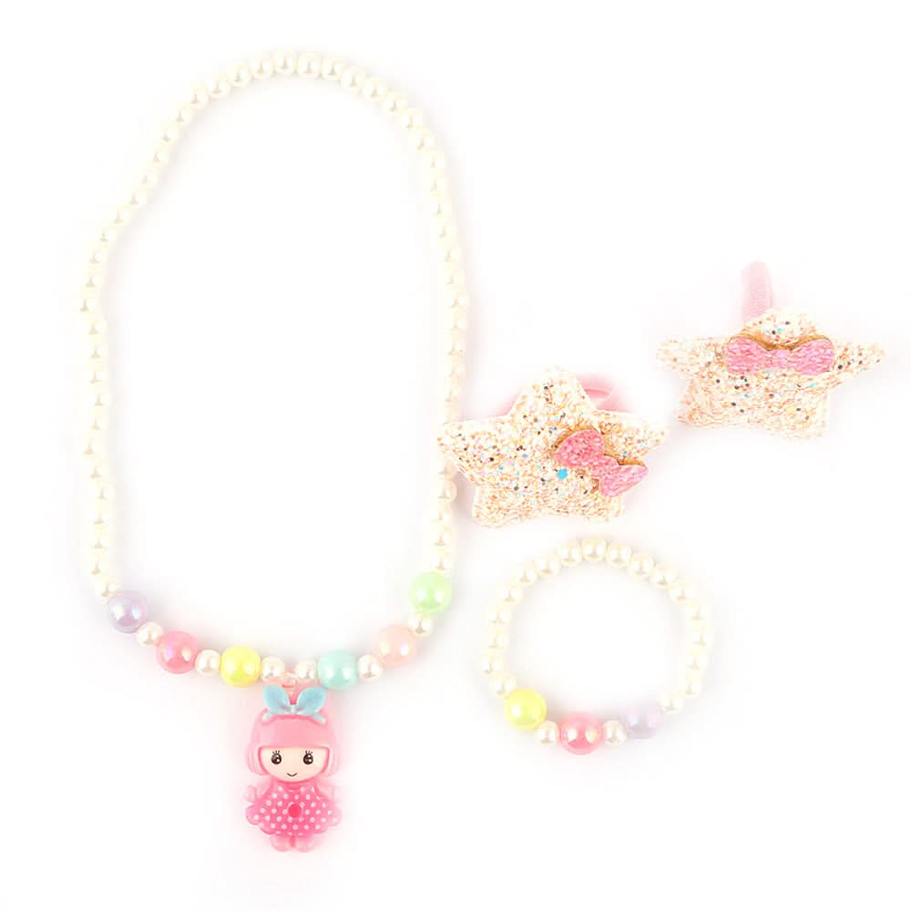 Girls Mala Set - White, Kids, Jewellery Sets, Chase Value, Chase Value