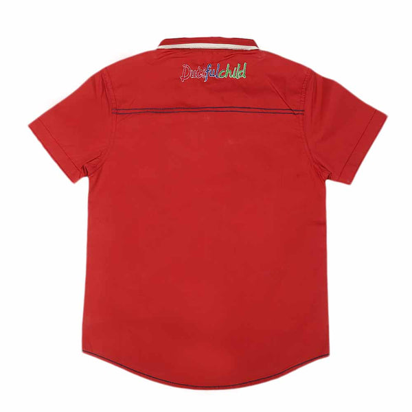 Boys Half Sleeves Printed Shirt - Red, Kids, Boys Shirts, Chase Value, Chase Value