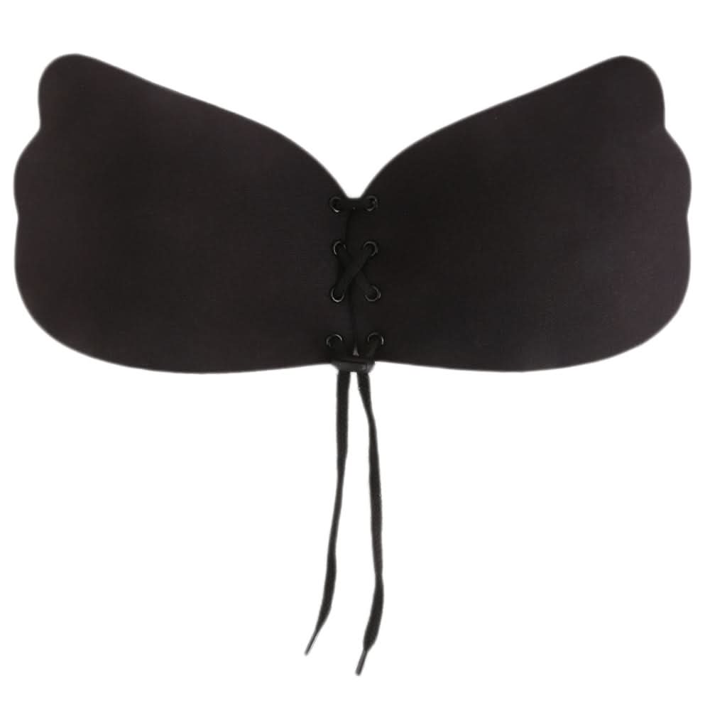 Silicone Lace Up Bra For Women - Black, Women, Bras, Chase Value, Chase Value