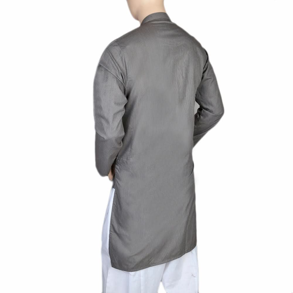 Mashriq Slim Fit Kurta For Men - Gray, Men, Kurtas, Chase Value, Chase Value