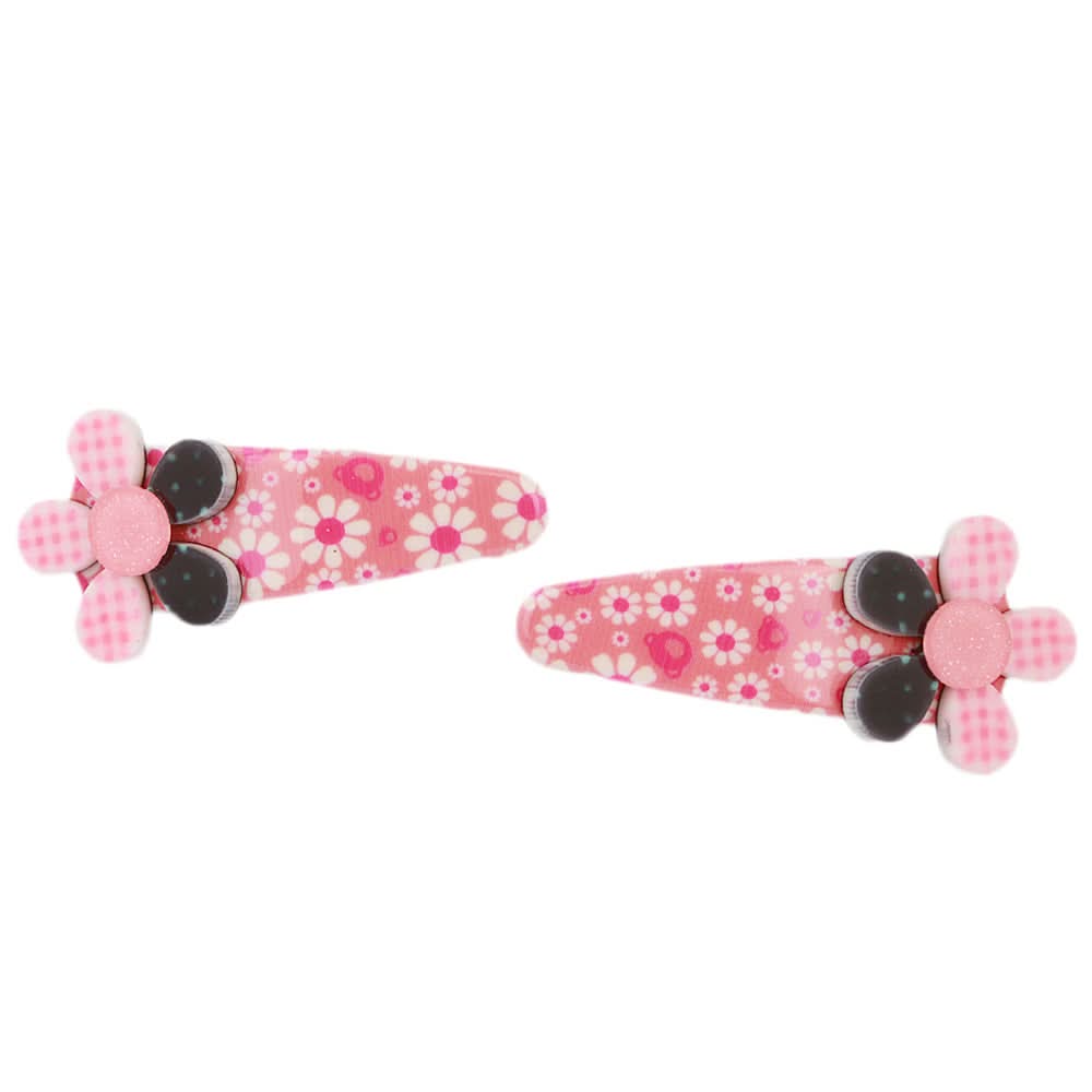 Girls Hair Pin 2 Pcs- Dark Pink, Kids, Hair Accessories, Chase Value, Chase Value