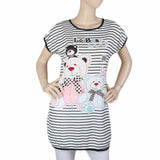 Women's Night T Shirt - Black, Women, Night Suit, Chase Value, Chase Value