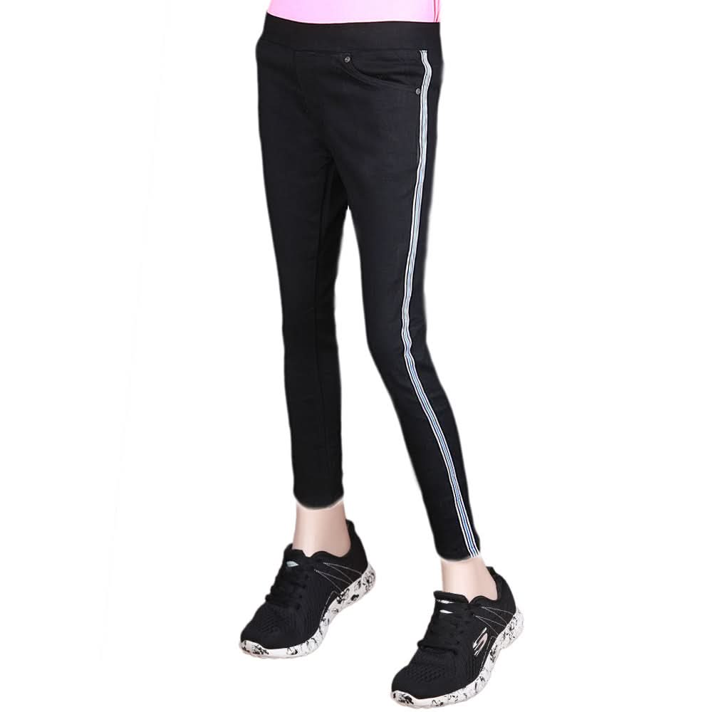 Women's Striped Jegging - Black, Women, Pants & Tights, Chase Value, Chase Value