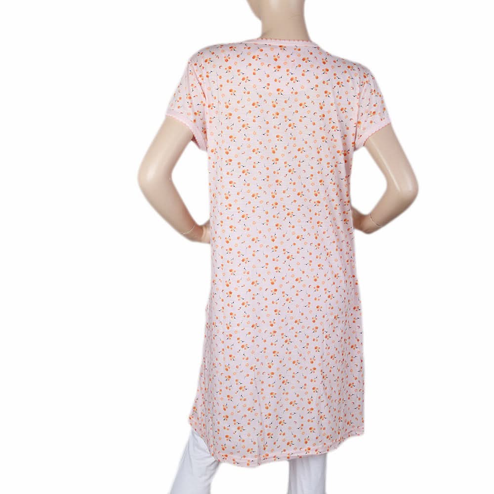 Women's Long Nighty - Pink, Women, Night Suit, Chase Value, Chase Value