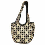 Women's Embroidered Shoulder Handbag - Golden, Women's Handbags, Chase Value, Chase Value