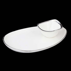 Royal Plate With Bowl - White, Home & Lifestyle, Serving And Dining, Chase Value, Chase Value
