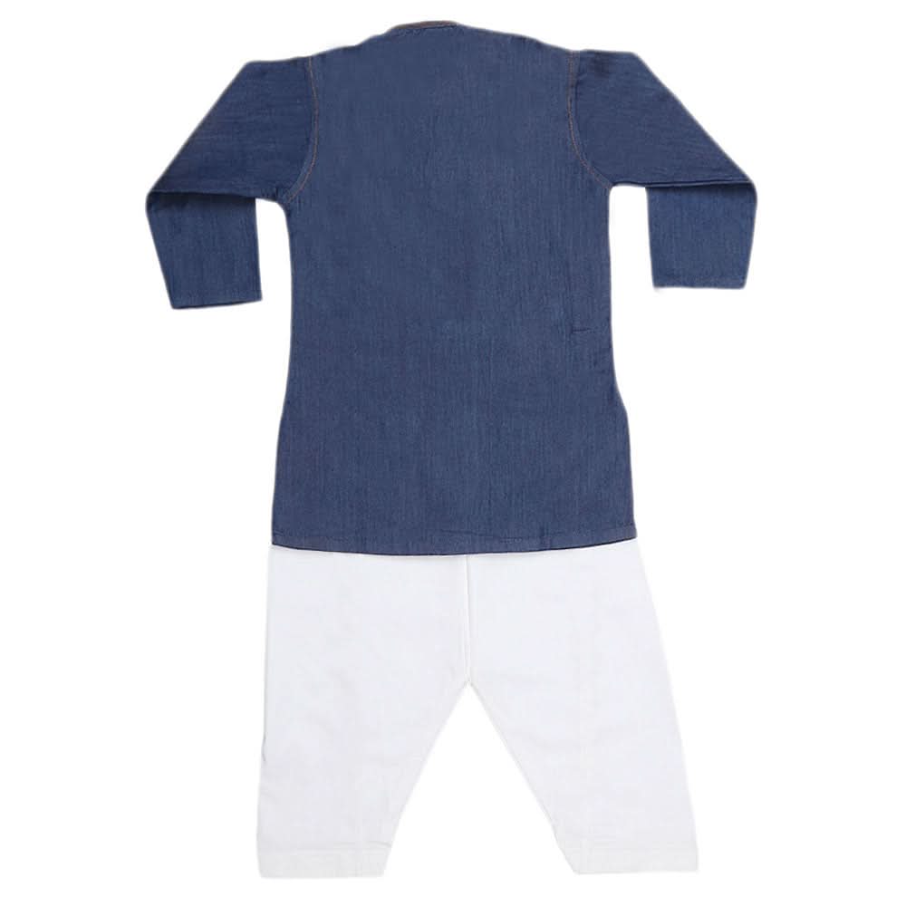 Boys Denim Kurta Shalwar - Blue, Kids, Boys Shalwar Kameez, Chase Value, Chase Value