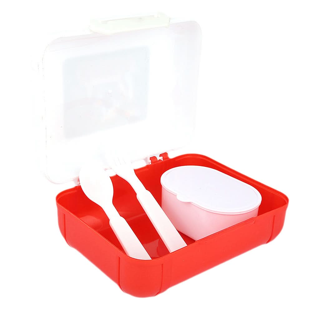 School Lunch Box - Red, Kids, Tiffin Boxes And Bottles, Chase Value, Chase Value