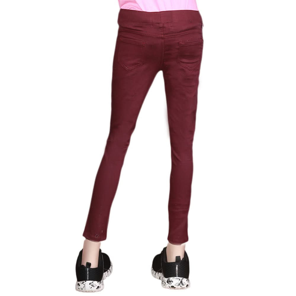 Women's Striped Jegging - Maroon, Women, Pants & Tights, Chase Value, Chase Value