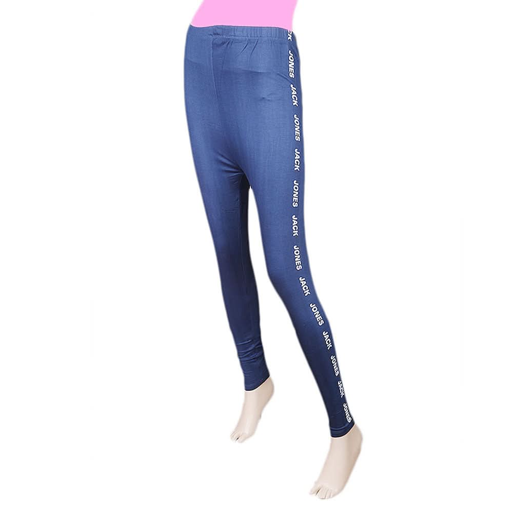 Women's Side Print Tight - Navy Blue, Women, Pants & Tights, Chase Value, Chase Value