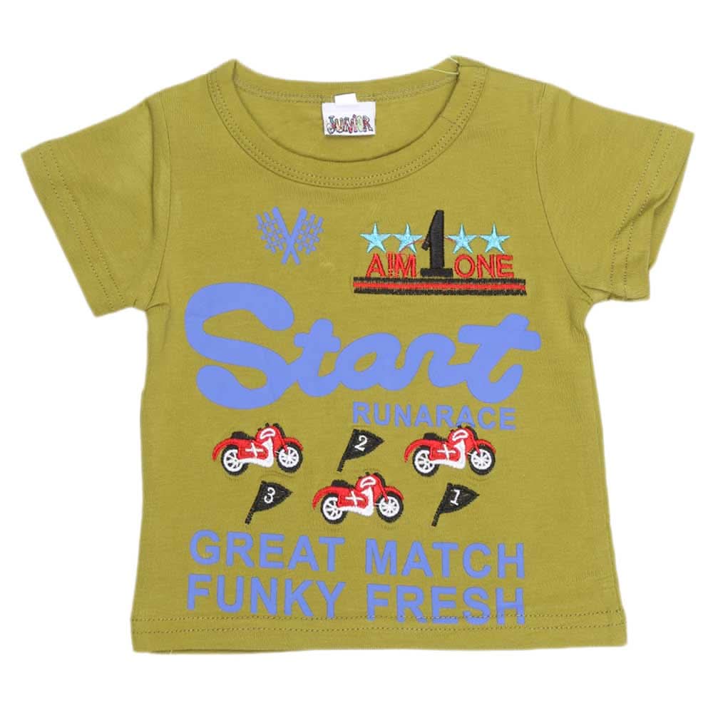 Newborn Boys T-Shirt - Light Green, Kids, NB Boys Shirts And T-Shirts, Chase Value, Chase Value