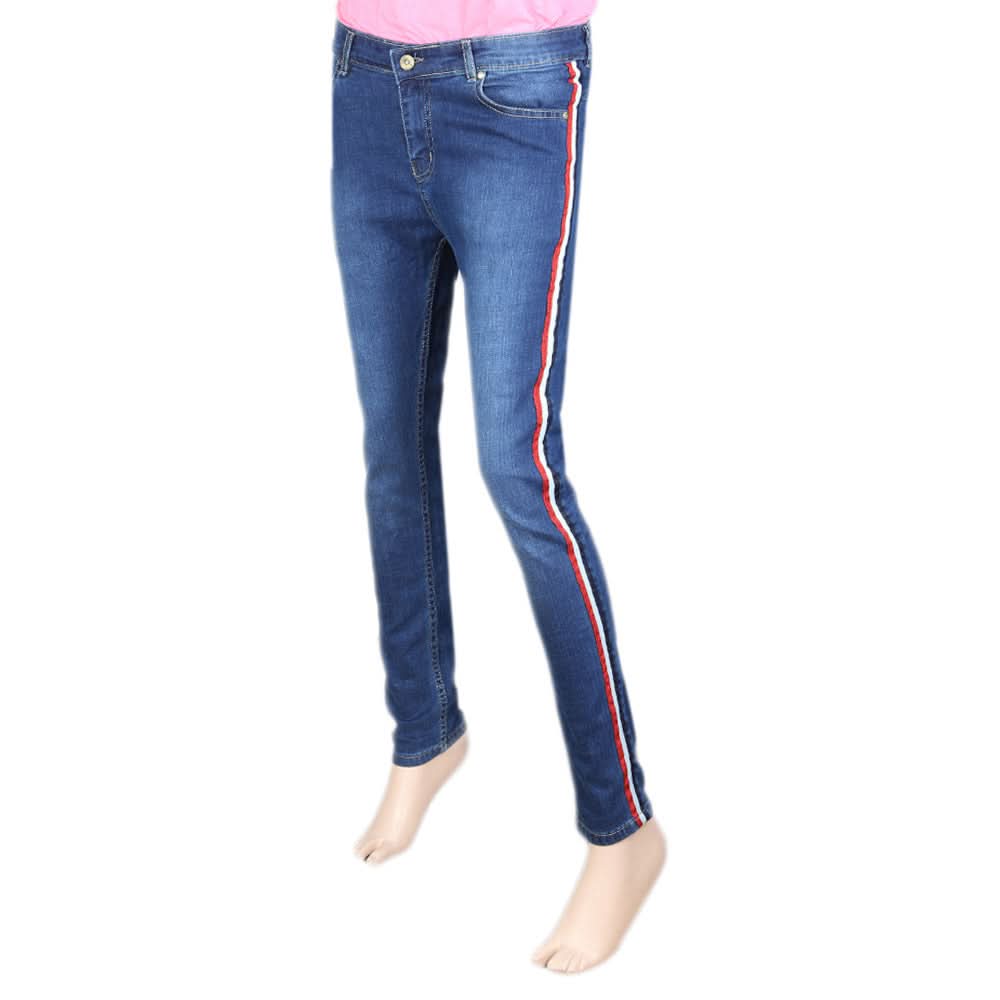 Women's Denim Pant - Blue, Women, Pants & Tights, Chase Value, Chase Value