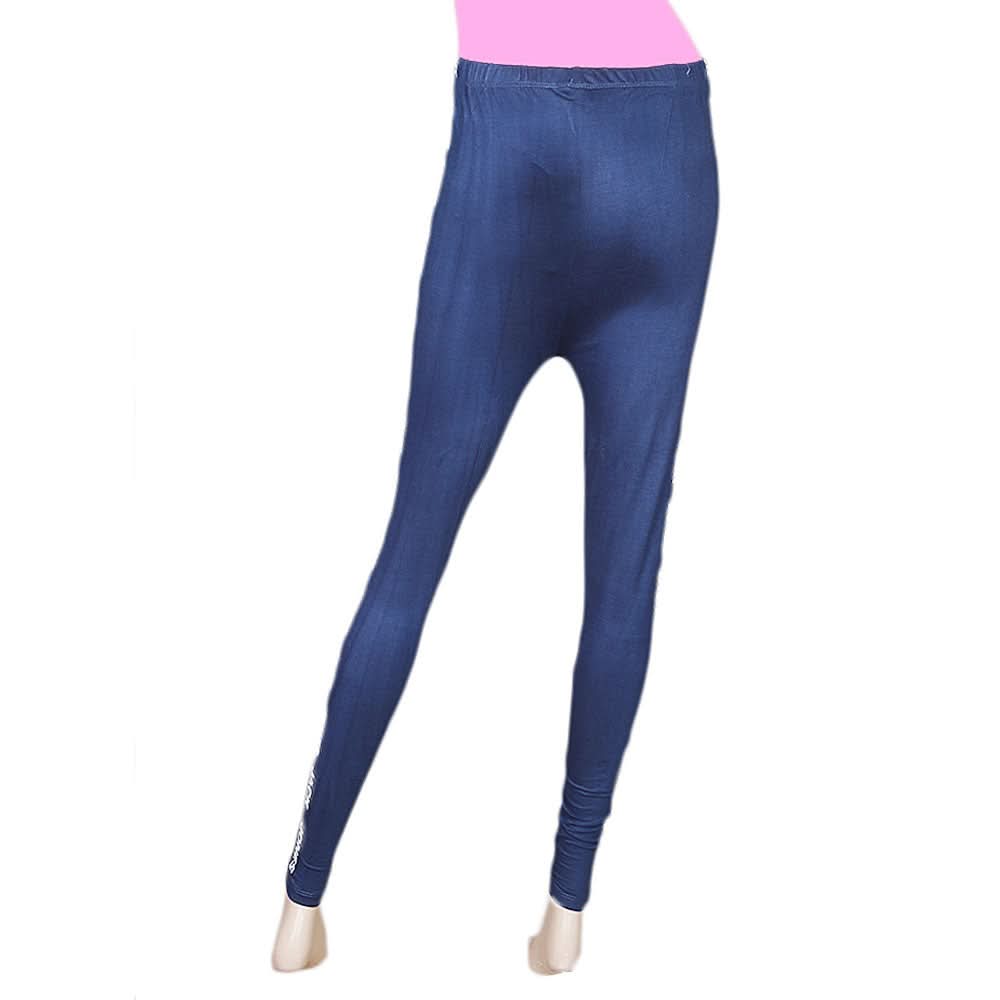 Women's Side Print Tight - Navy Blue, Women, Pants & Tights, Chase Value, Chase Value