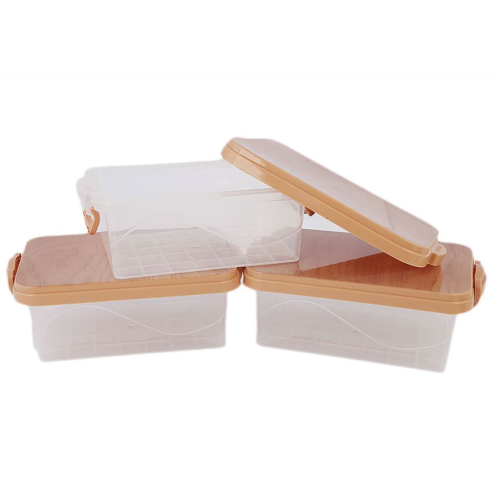 Multipurpose Storage Box 3 Pcs (4005) - Brown, Home & Lifestyle, Storage Boxes, Chase Value, Chase Value