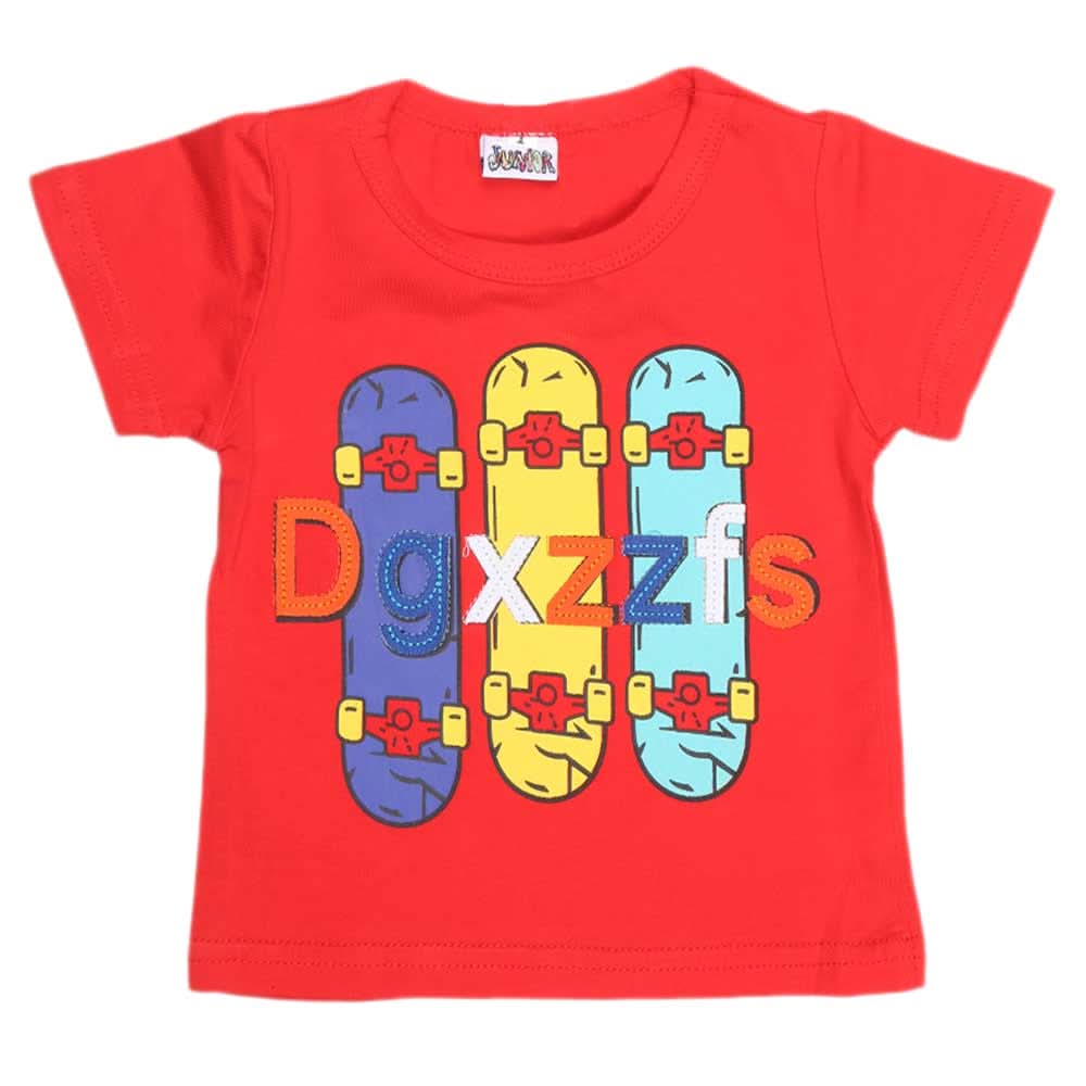 Newborn Boys T-Shirt - Red, Kids, NB Boys Shirts And T-Shirts, Chase Value, Chase Value